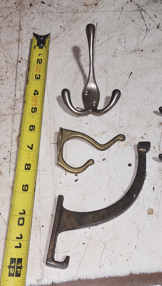 Misc.. Old Coat Hooks Vintage Rustic lot X (9)