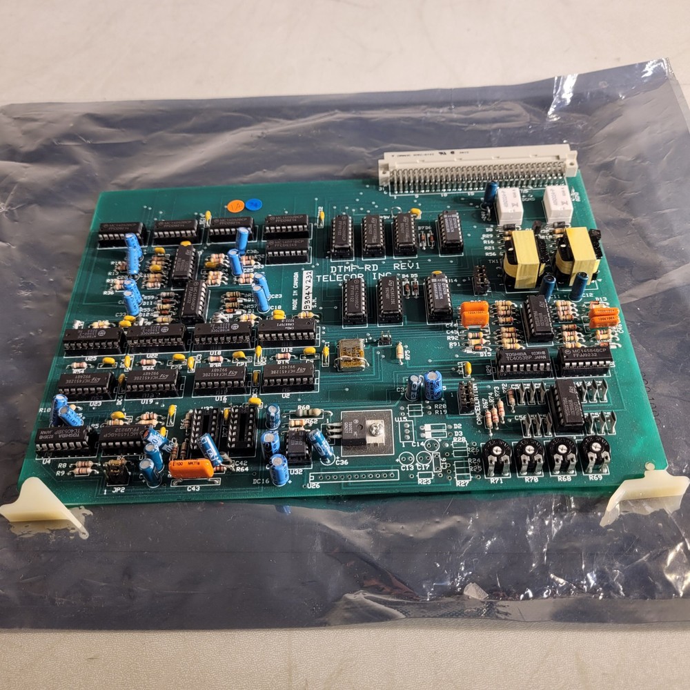 Telecor DTMF-RD Rev 1 Plug In Module Control Computer Board PCB