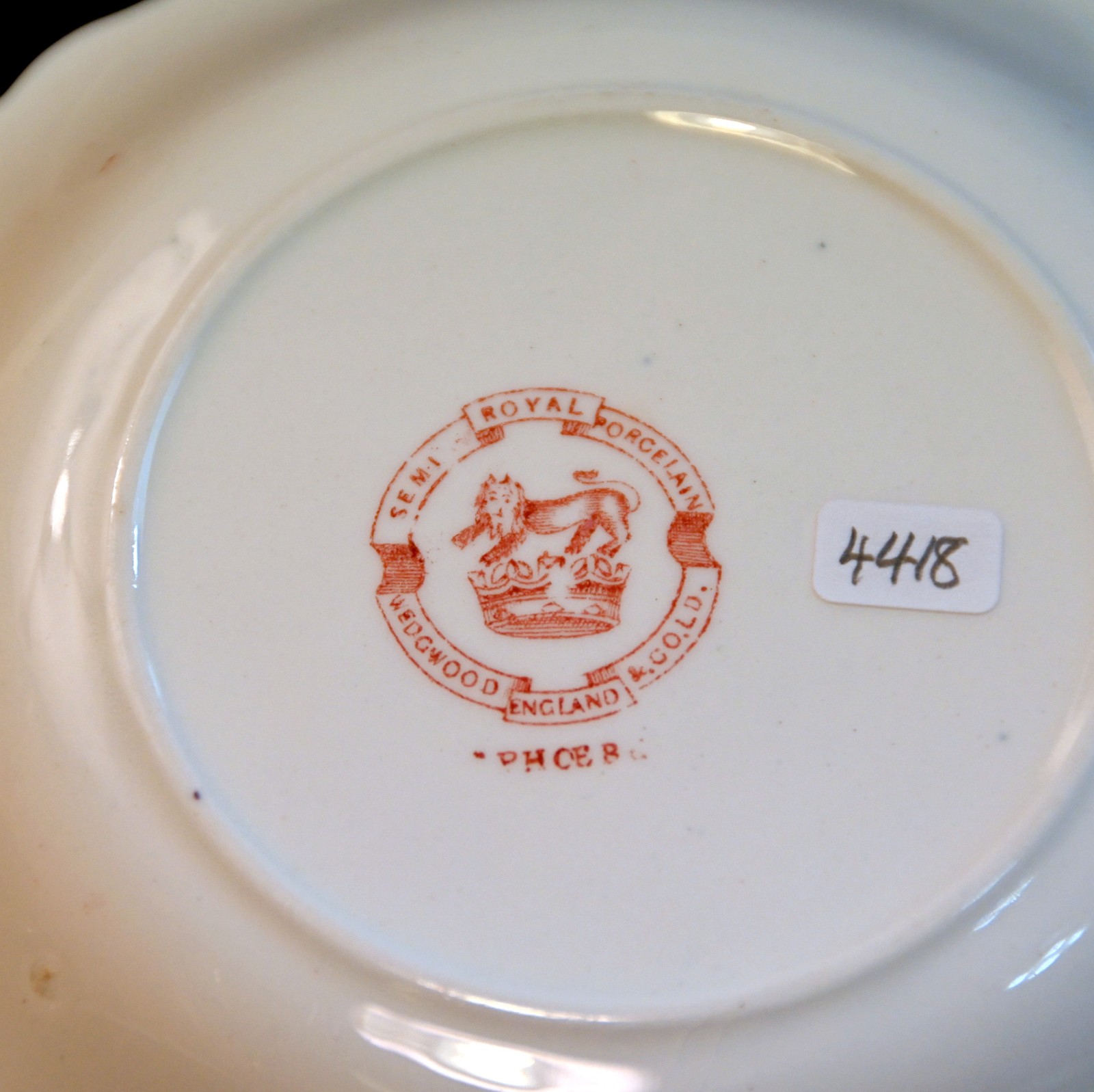 Wedgwood 5 Fruit Dessert Bowls Coupe Phoebe Pink wGold Accents England 1900-1906