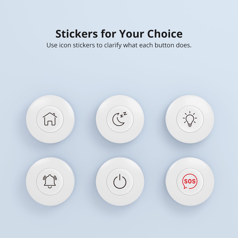 3 PACK SONOFF Smart Button Switch, Requires Zigbee Hub,for Smart Home Controller