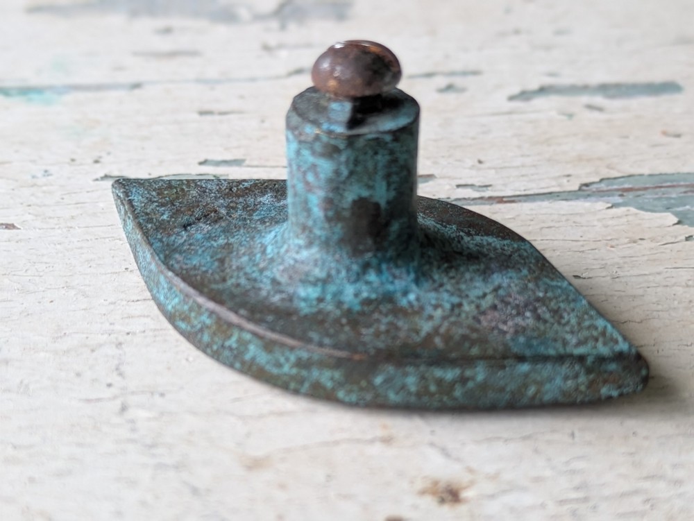 1967 "Antico" Eye by Jerome & Evelyn Ackerman Hand-cast Solid Brass Pull