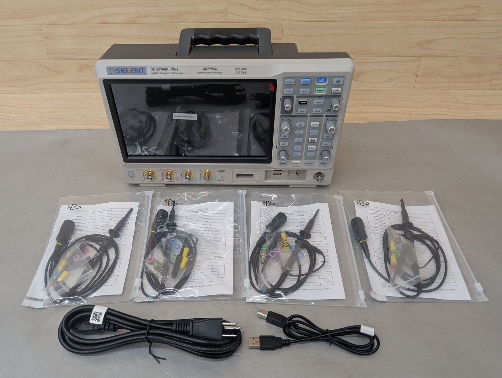 Siglent SDS2104X Plus Digital Storage Oscilloscope - 4CH, 100MHz