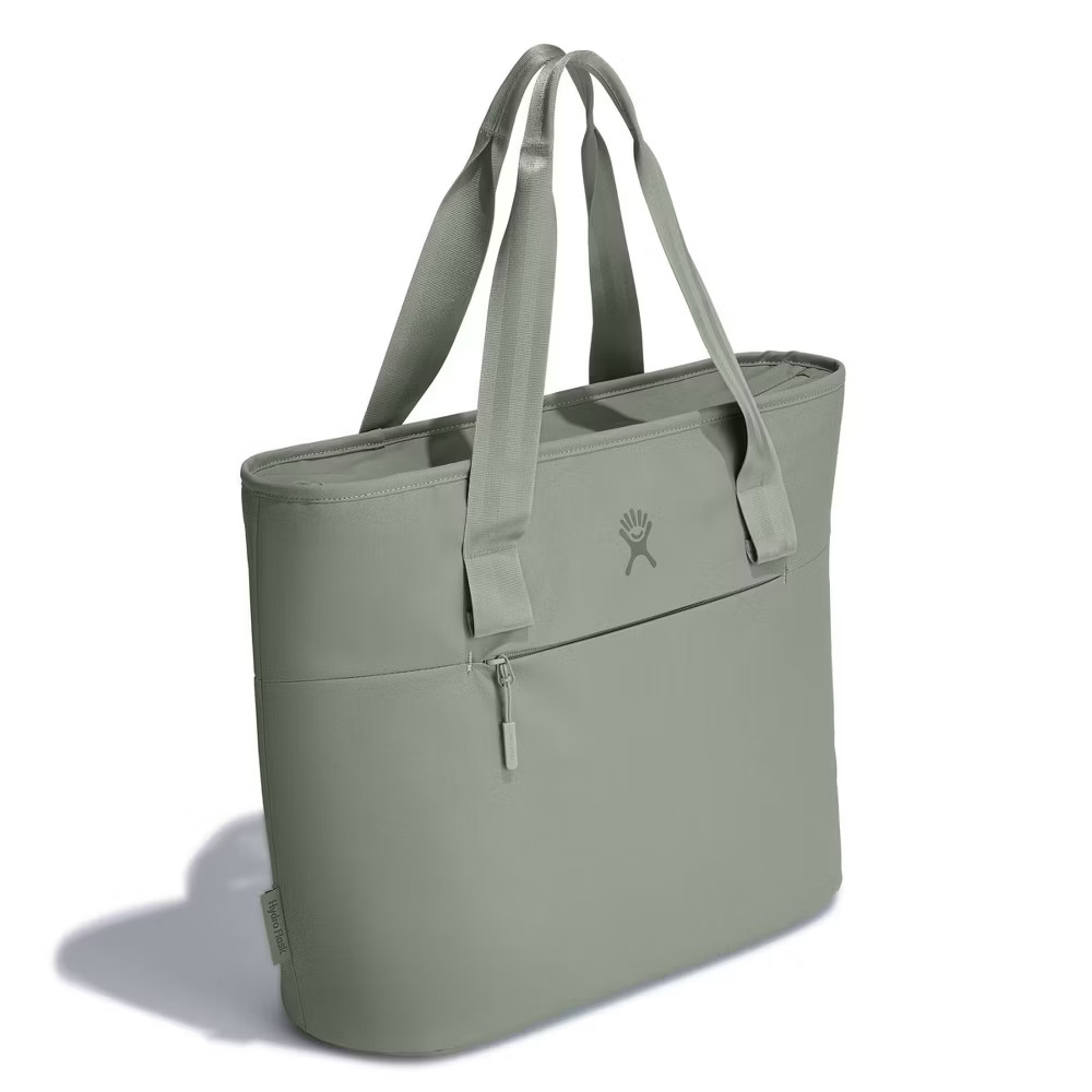 Hydro Flask 20 Liter Insulated Tote - Agave: Polyester Zip Cooler, Outside