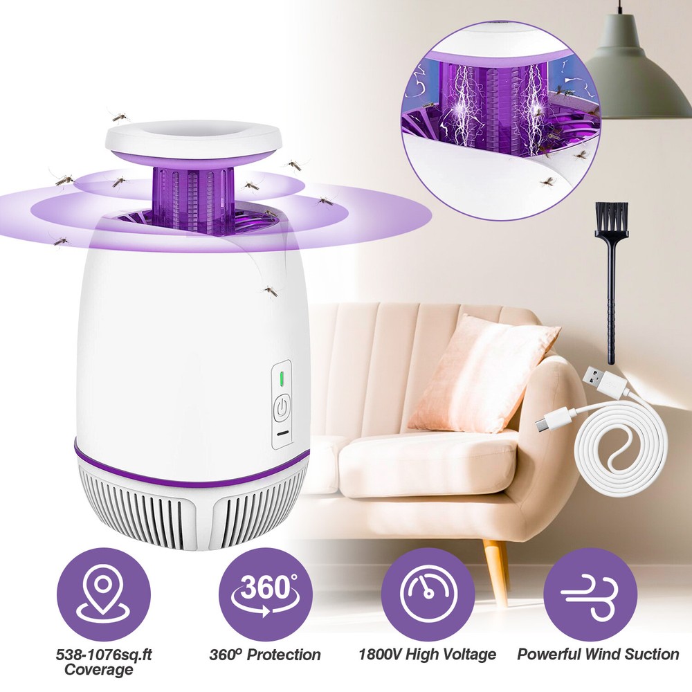 LED Bug Zapper, Lamp Less Power,High-Voltage Mosquito Zapper