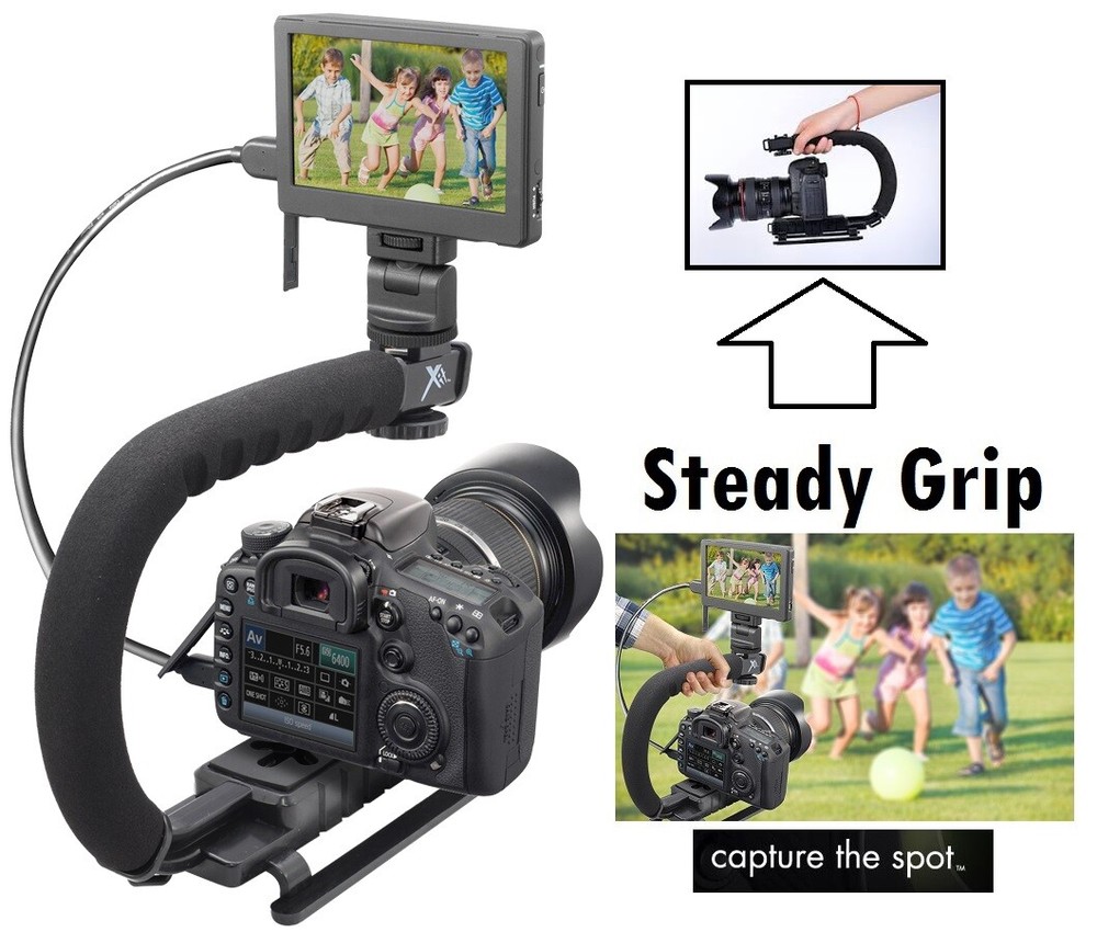 Pro Grip Camera Stabilizing Bracket Handle For Sony NEXF3 NEX-F3