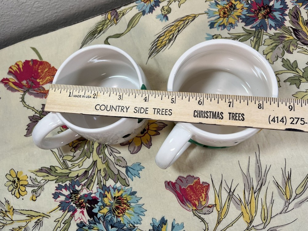 snowman stackable mugs 2 pcs set winter