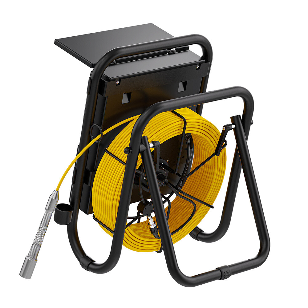 7"Sewer Pipe Inspection Camera with DVR+Meter Counter+17mm Endoscope Camera 30M