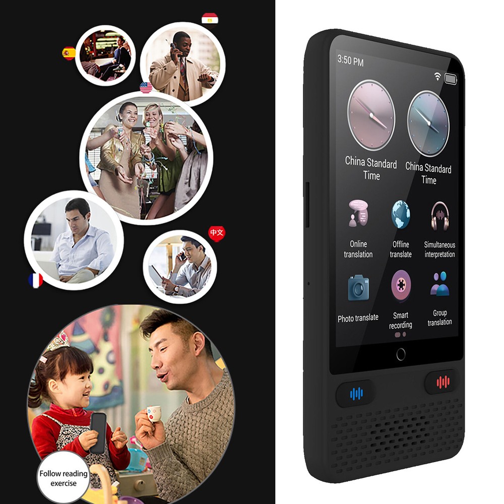 Portable Language Translator Device w/ 138 Languages Voice Translating