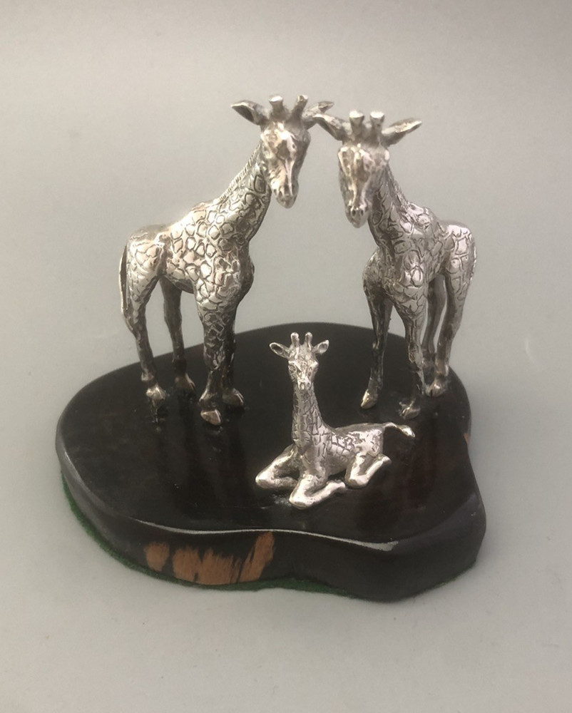 Patrick Mavros Attributed Silver Giraffe Group BCEZX