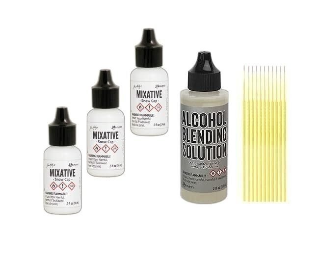 Ranger Mixative Bundle - Mixatives Plus 2 oz. Blending Solution and Trebbies