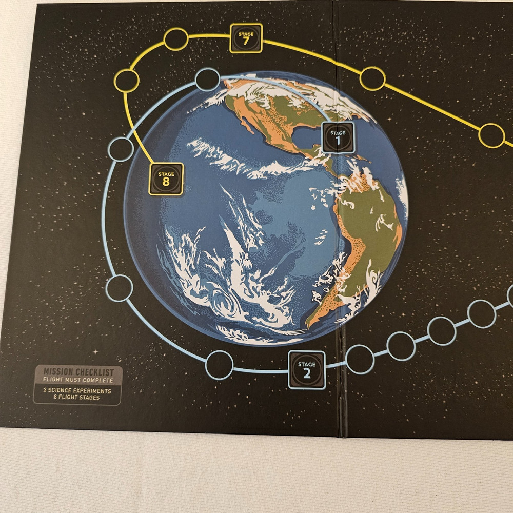 Apollo Nasa Moon Missions board game includes Artemis poster