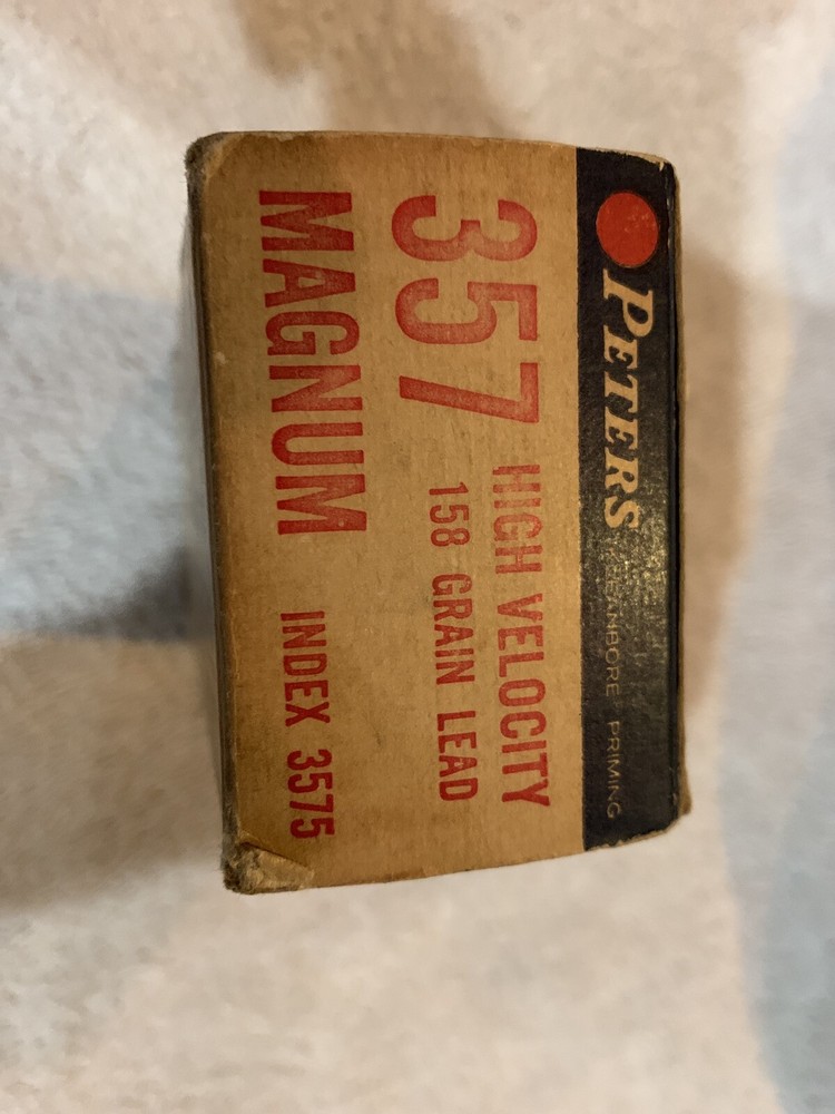 Vintage Peters Shell Box 357 Magnum Empty