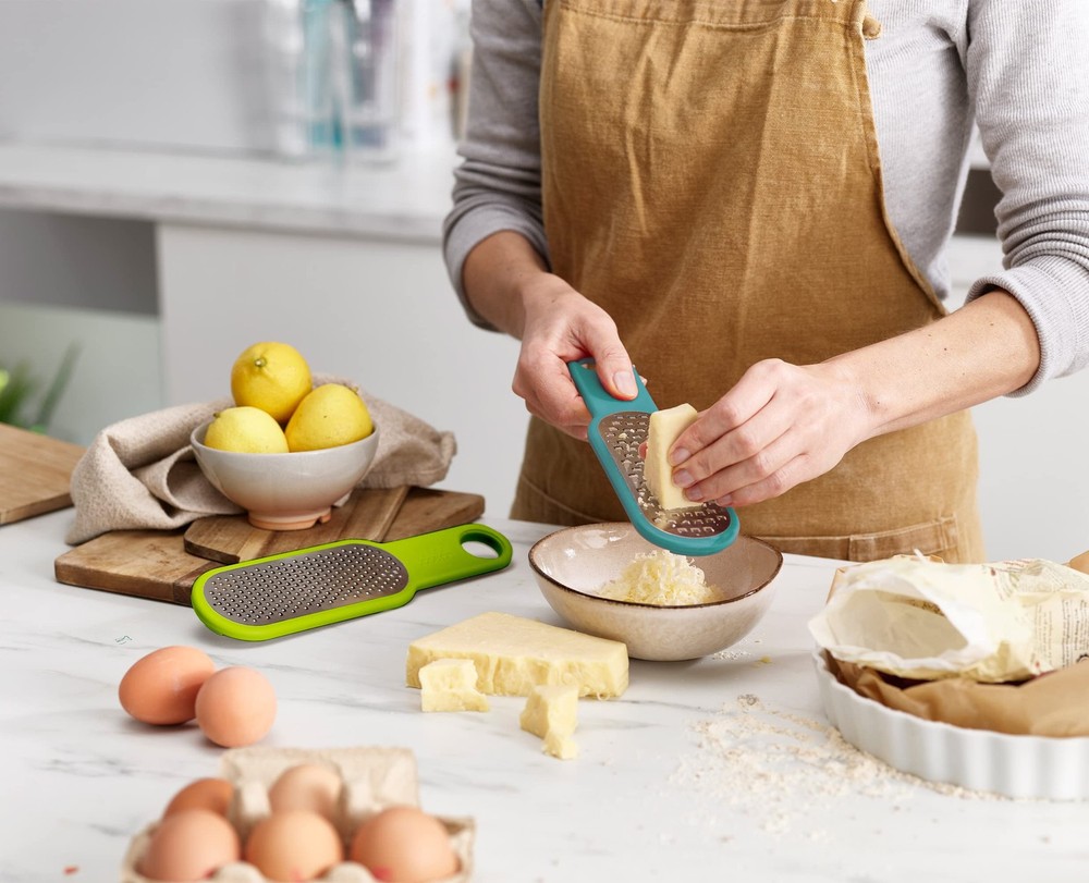 Joseph Duo 2-Piece Kitchen Grater Set, Vegetable, One Size, Opal