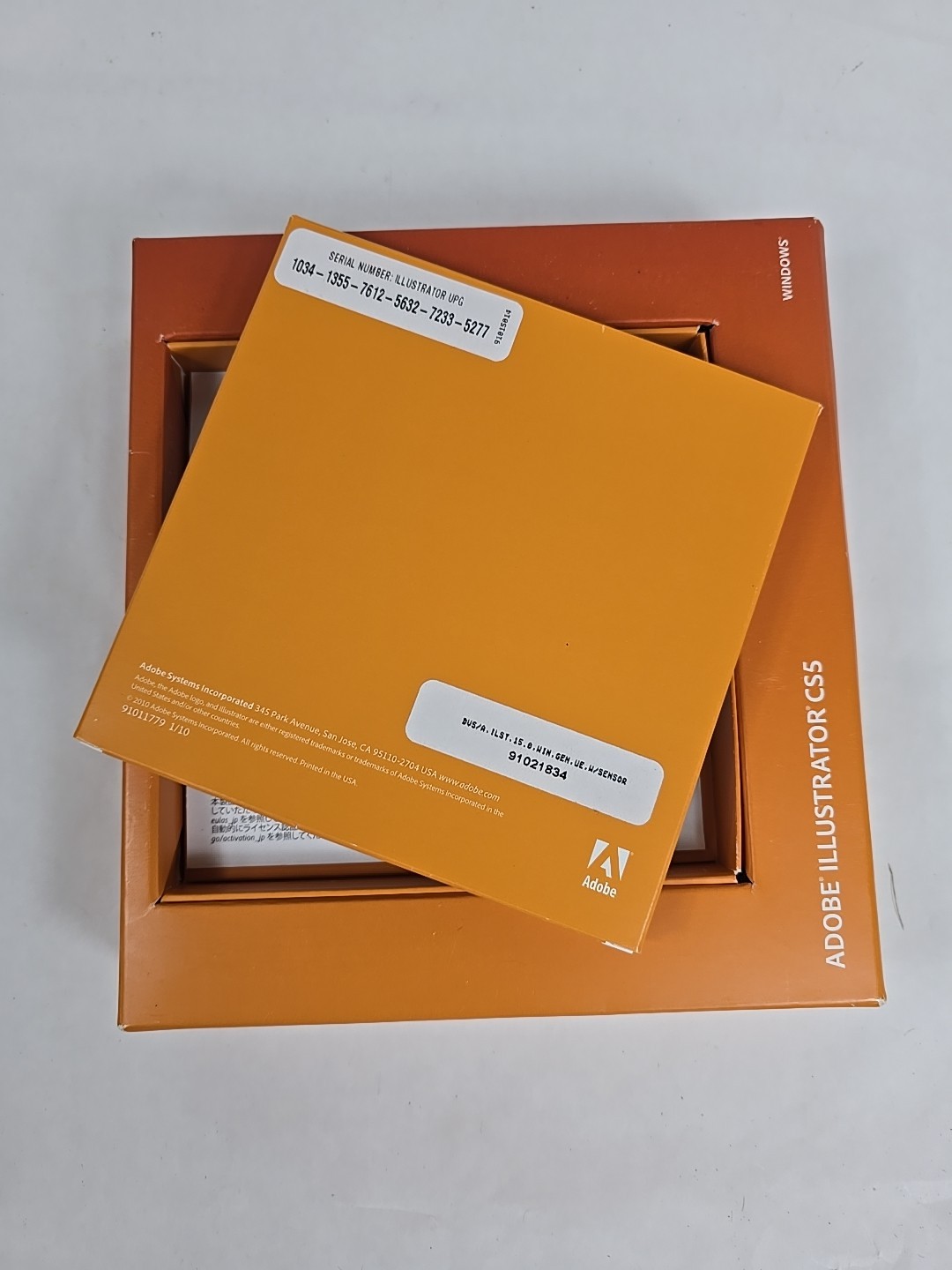 Adobe Illustrator CS5 for Windows in Original Box with Serial Numbers 2010