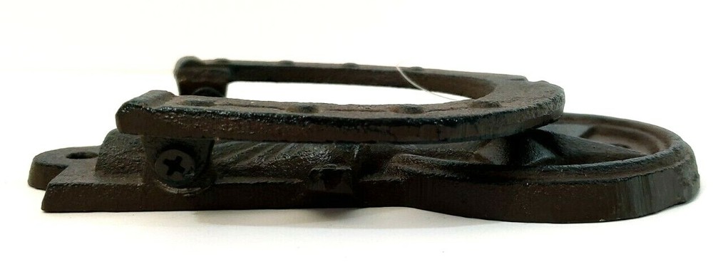 Cast Iron Horseshoe and Boot Star Door Knocker NWT