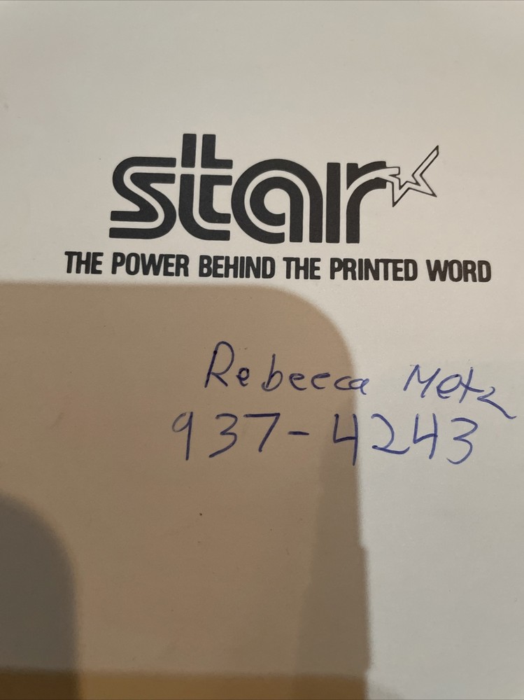 Dot Matrix Printer Technical Manual Star Micronics Inc