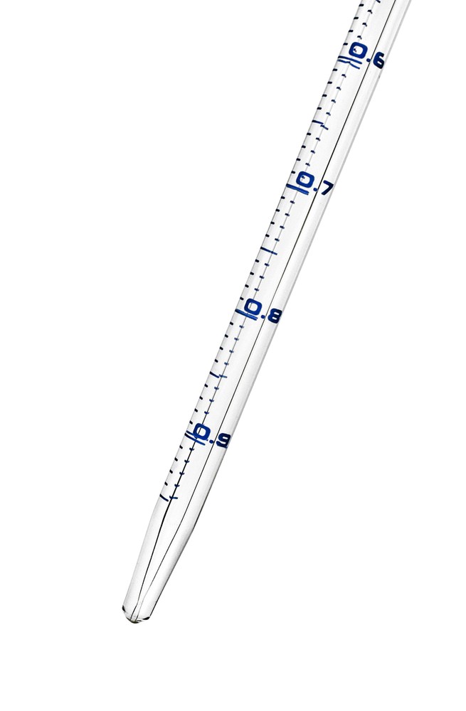 Eisco Labs 1ml Serological Pipette, Class A, Tolerance ?0.007ml