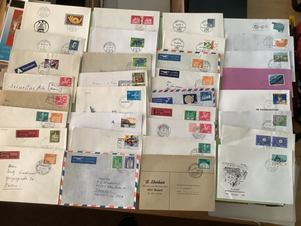 Switzerland postal  covers  33 items Ref A2200