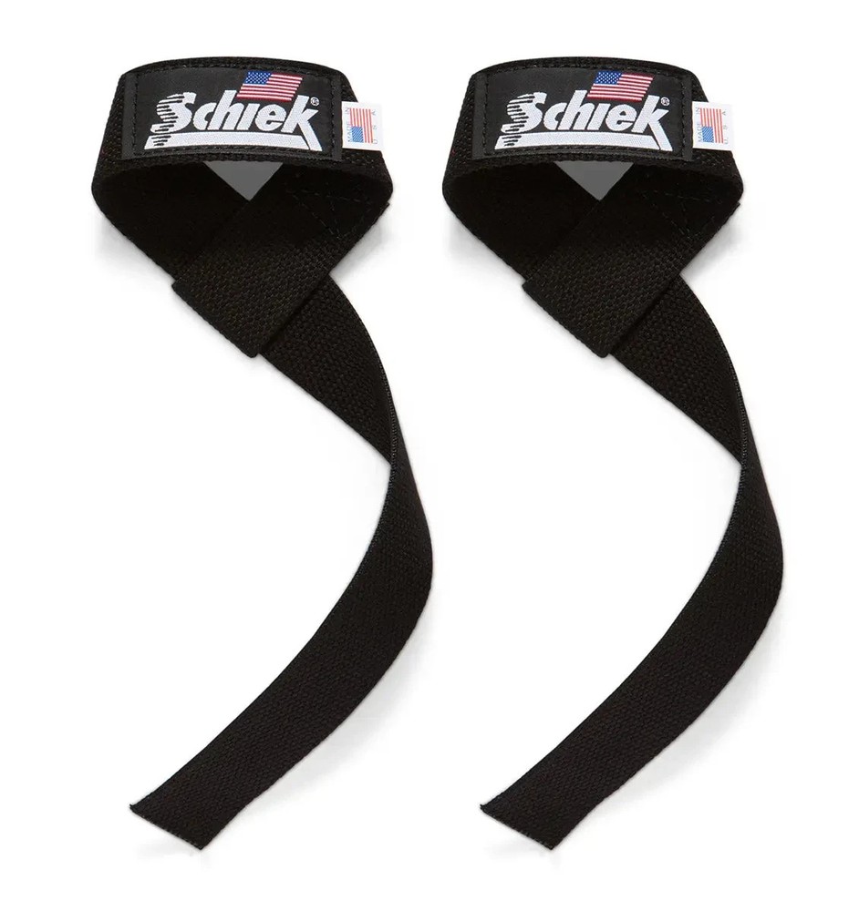 Schiek Sports Model 1000-BLS Basic 20" Weight Lifting Straps - Black