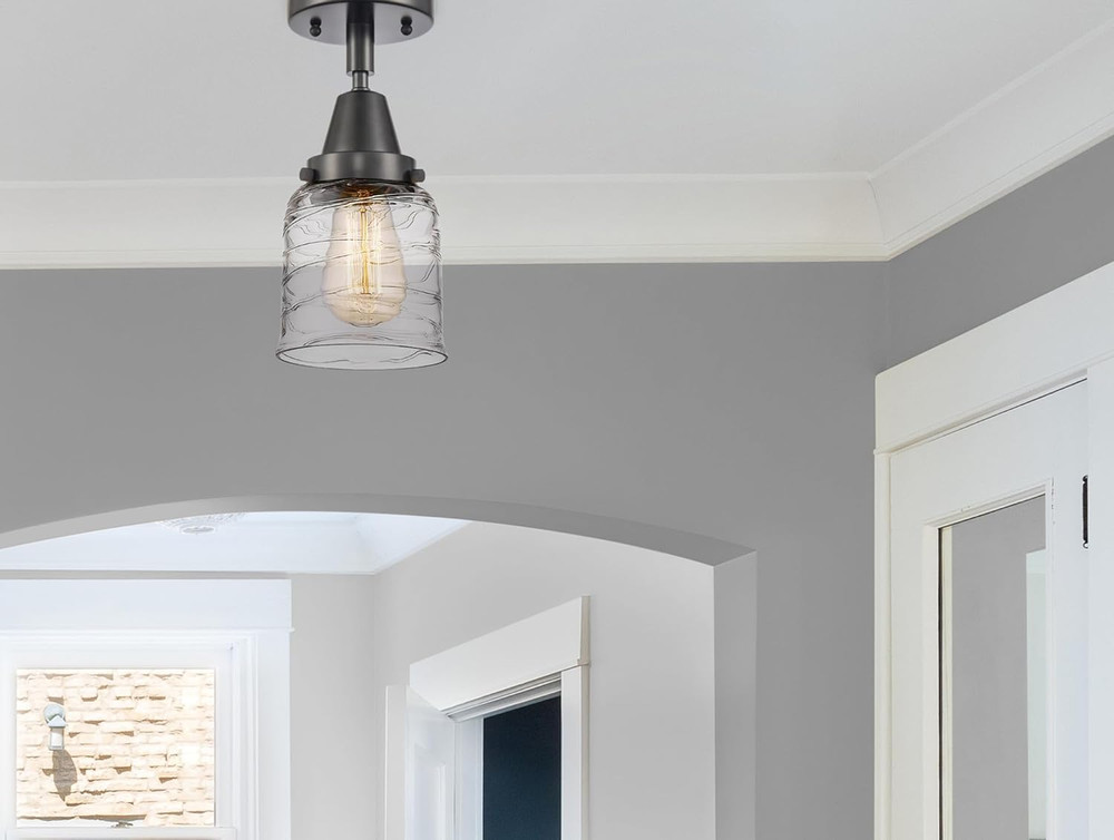 Franklin Restoration One Light Flush Mount Ceiling Fixture - Elegant Design