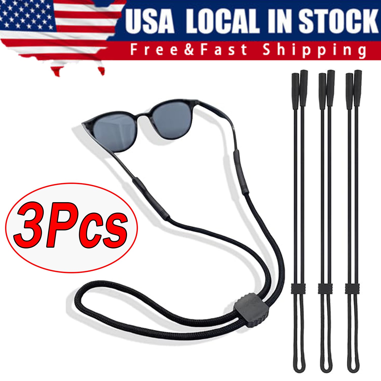 1~3 Sport Sunglass Neck Strap Eyeglass Read Glasses Neck Cord Lanyard Holder