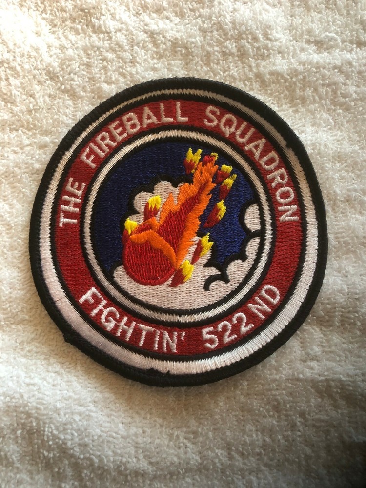 USAF / US Air Force 522d Fighter Squadron "The Fireball Squadron" ... MINT ... X