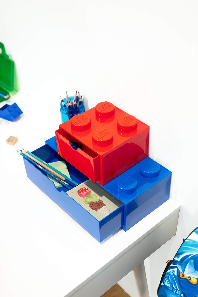 Room Copenhagen Lego Storage Brick 4 Desk Drawer 4-Stud Stackable Tabletop