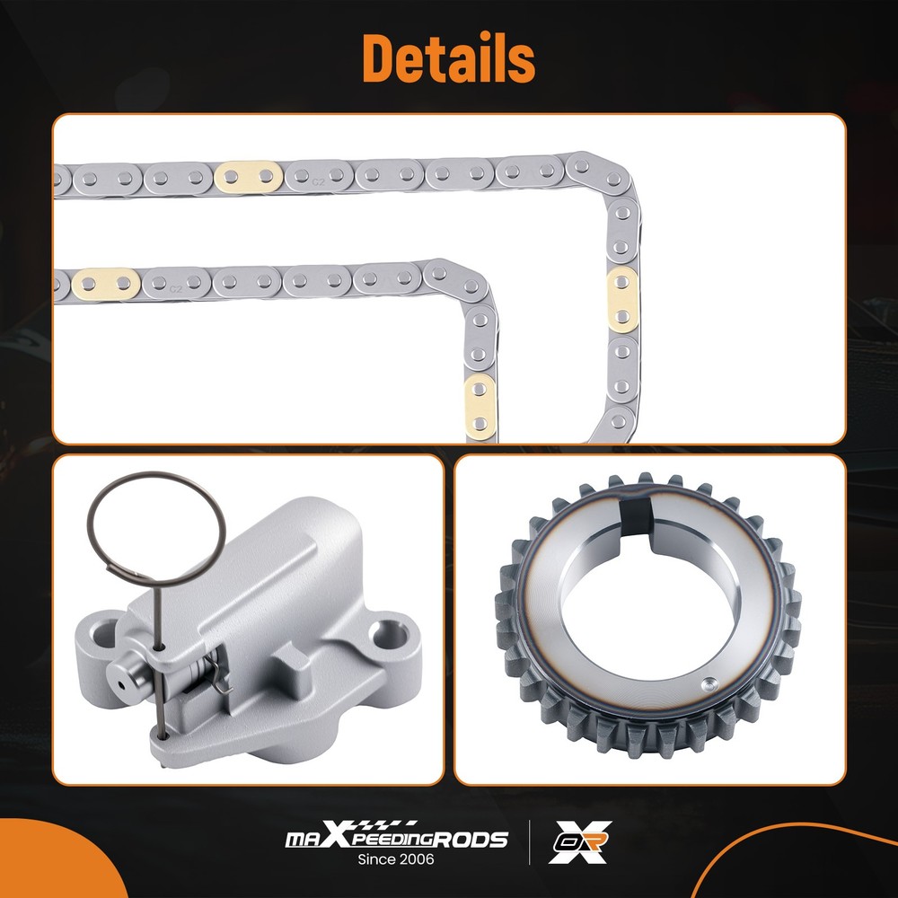 Engine Timing Chain Kit + Crank Sprocket for Ford Explorer Flex 3.5L 2011-2013