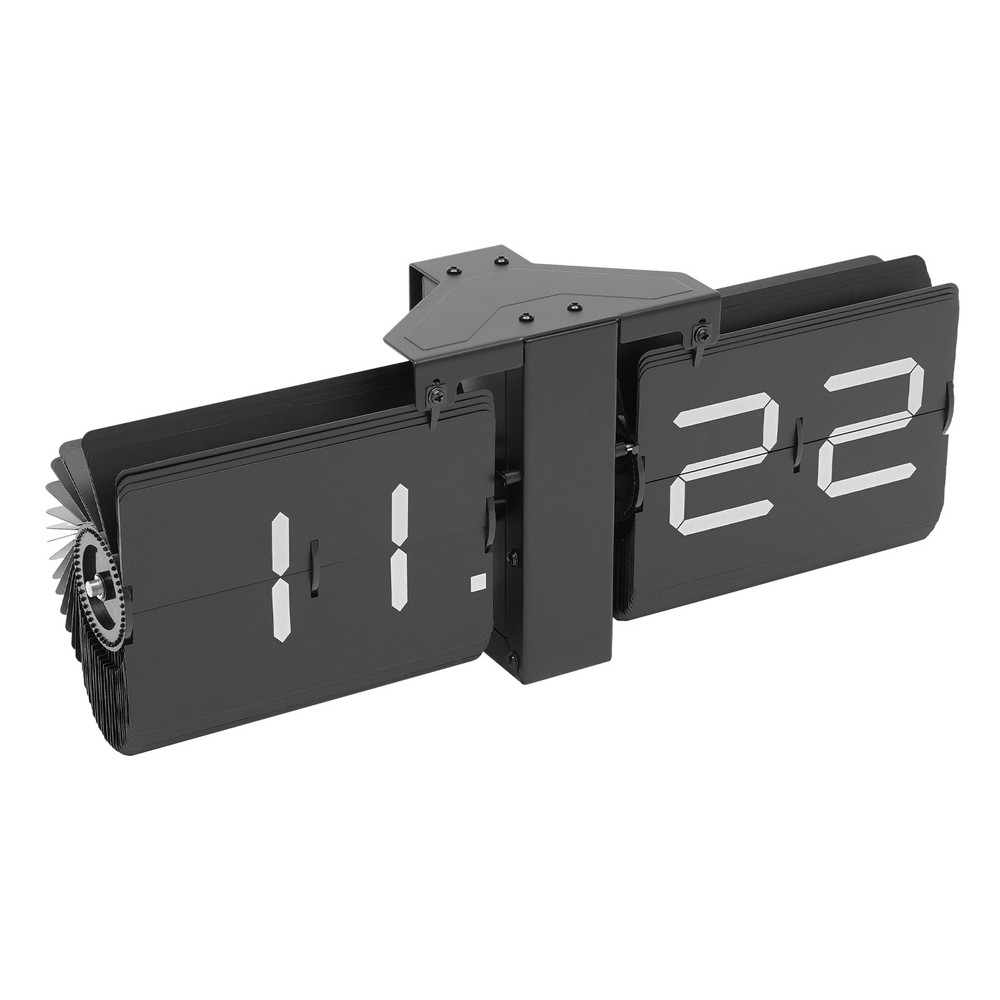 Flip Clock Wall Timer Retro Clock Analog Clock Office Decor Minimalist black