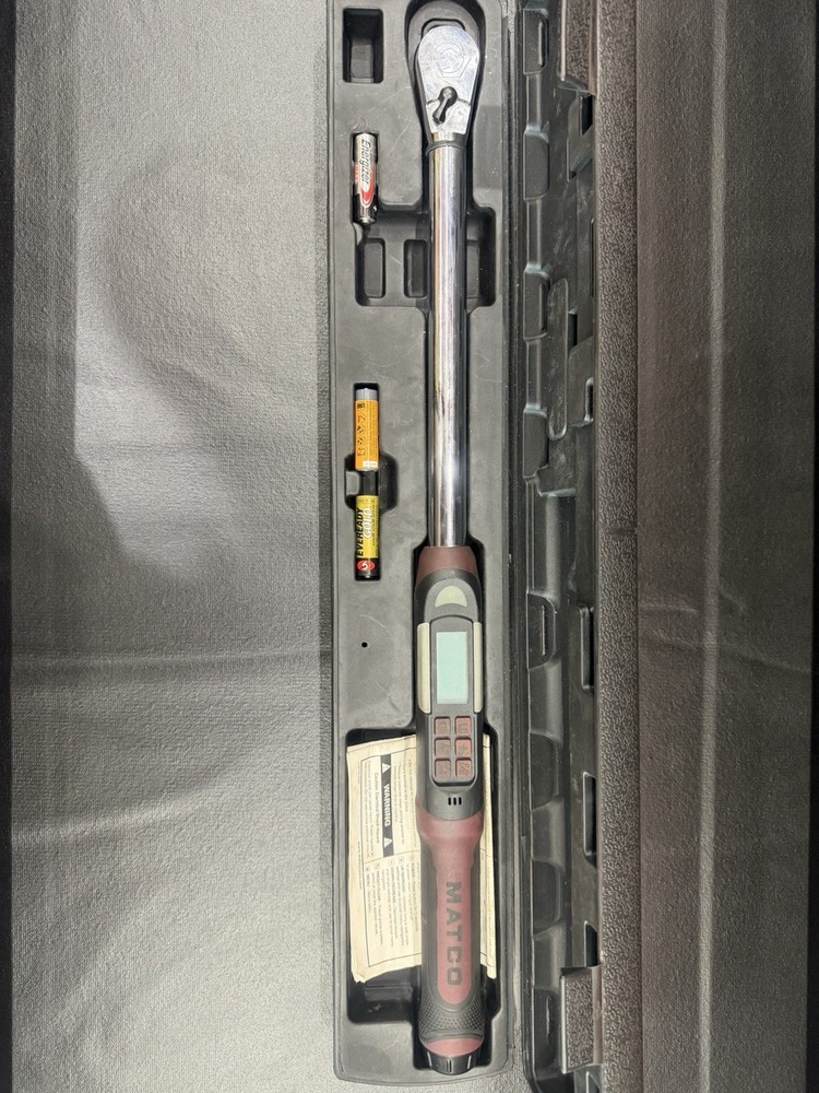 Matco Tools Electronic Torque Wrench 1/2” Drive Fixed Head 25-250ft ETWC250K