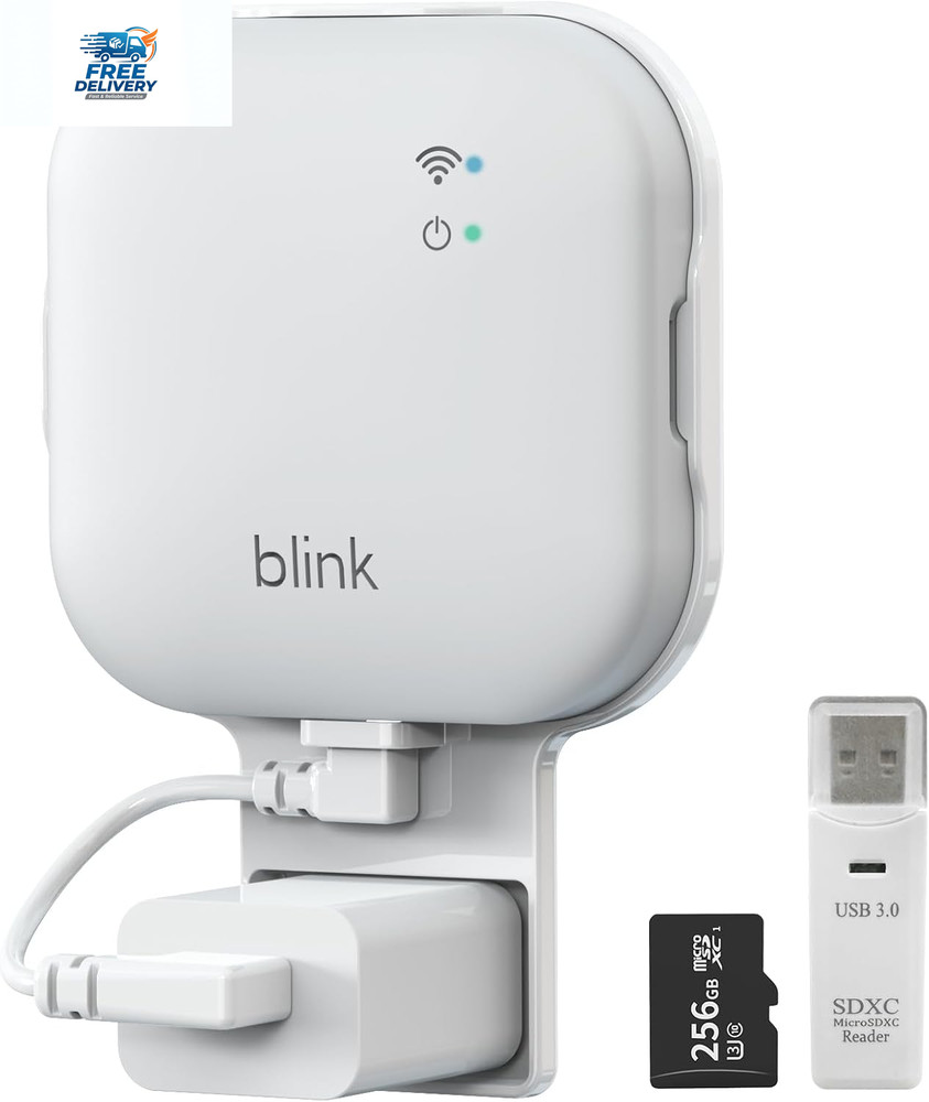 256GB MicroSD Card Kit for Blink Sync Module XR Mount USB-C Cable Set