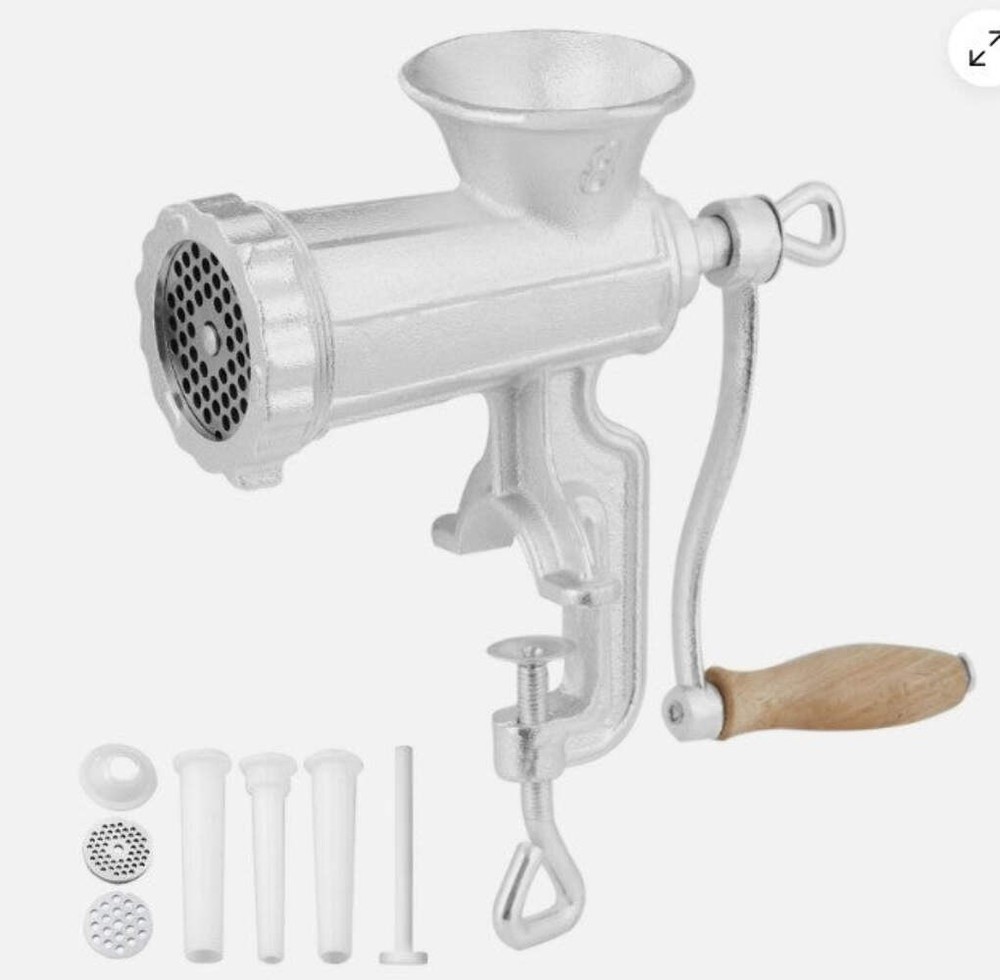 CUCINA PRO Cast Iron Table Mount Meat Grinder