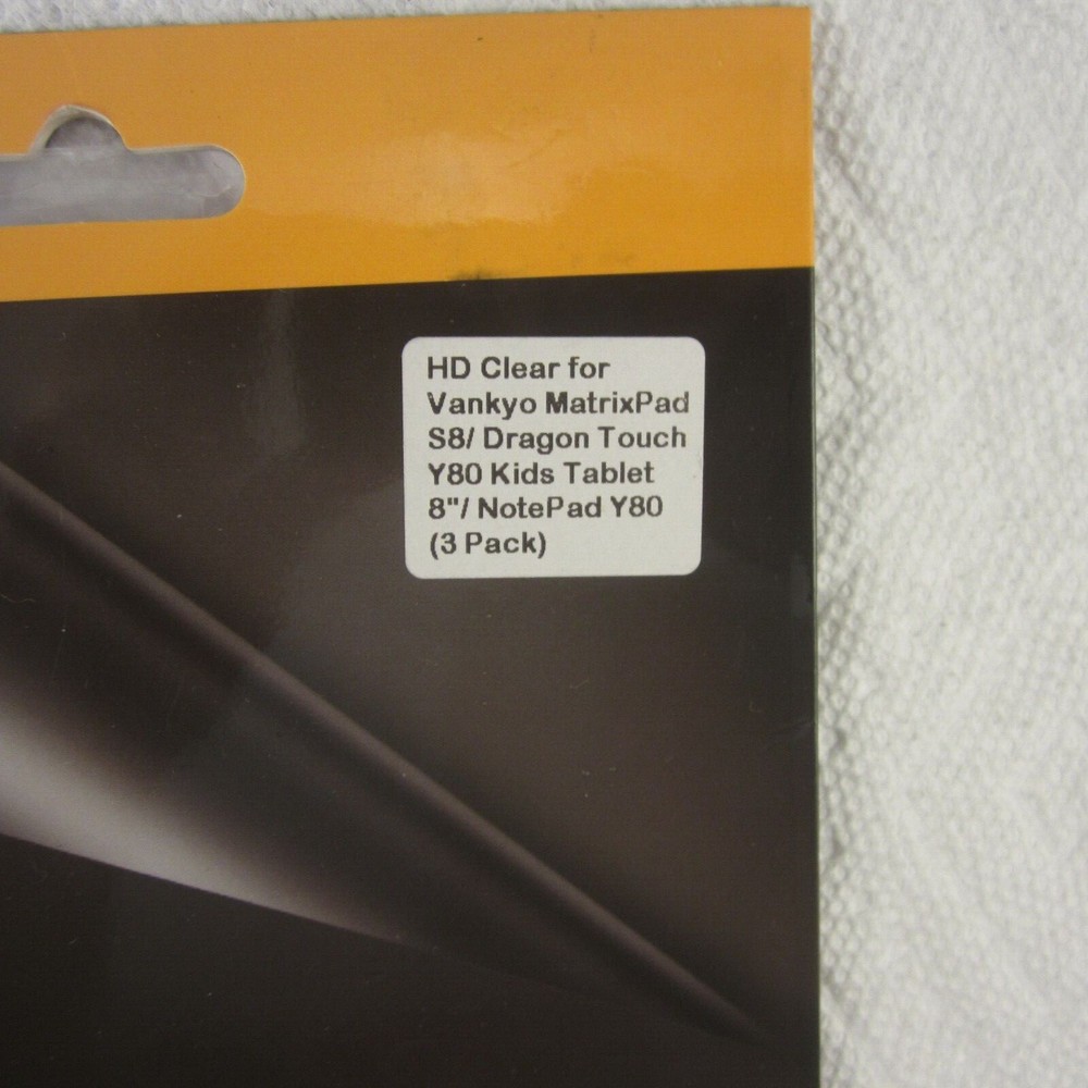 SuperShieldz Clear Screen Protector Saver Shield for 8 Inch NotePad Y80 3 Pack