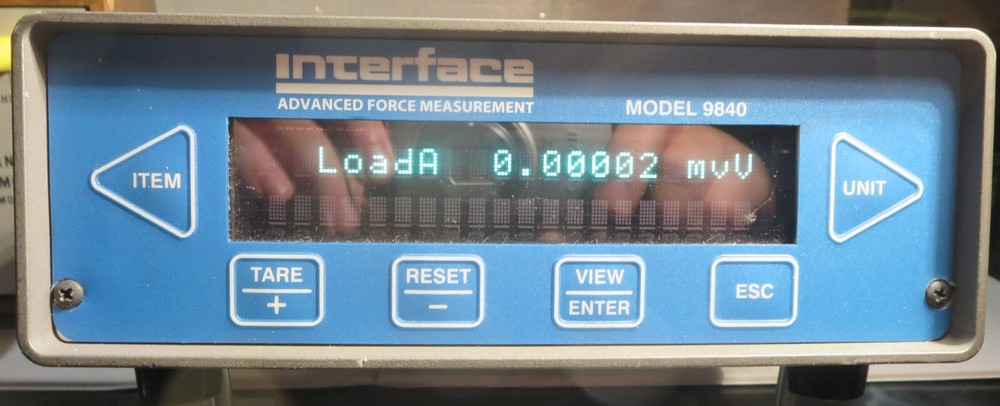Interface 9840 calibration grade load cell indicator