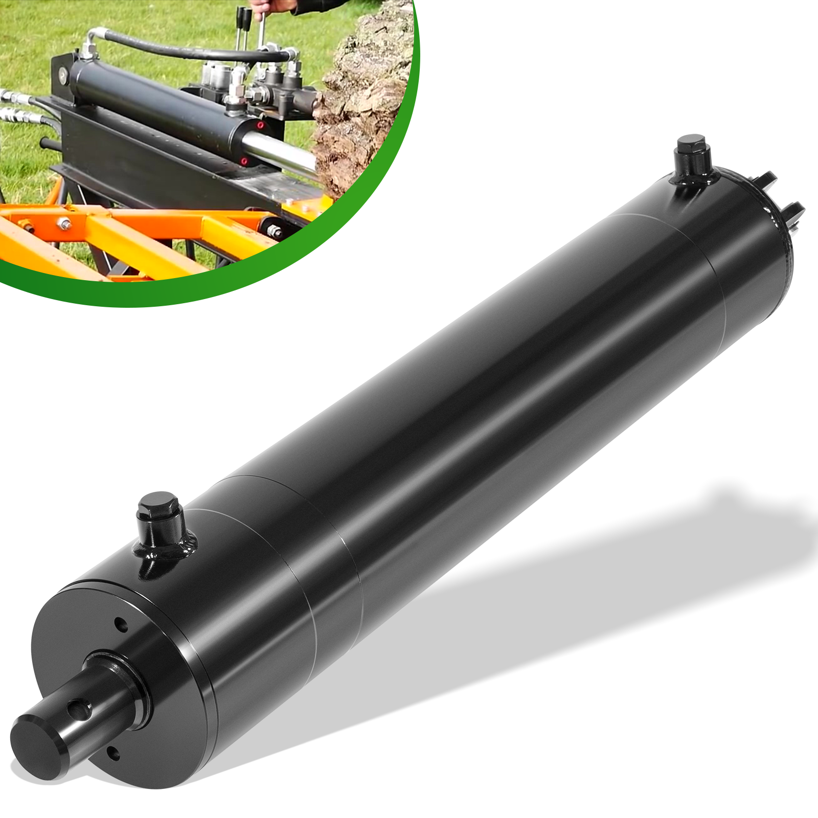 5"x24" Log Splitter Hydraulic Cylinders Double Acting 5" Bore 24" Stroke 2" Rod