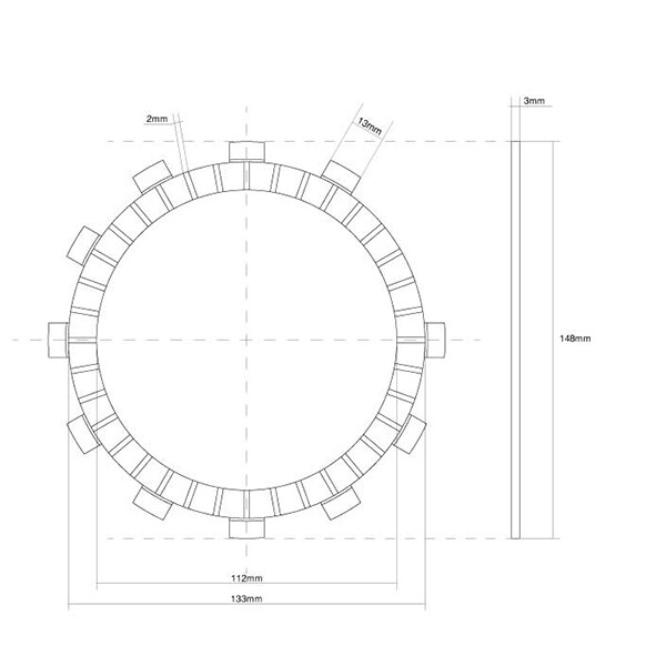 CLUTCH DISC TRIM FCC