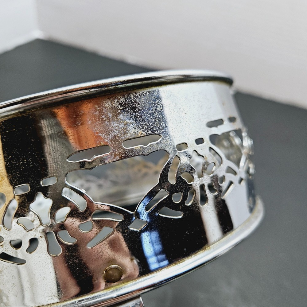 Vintage Silver Plated (?) Casserole Dish Holder/Serving Stand 6.5"