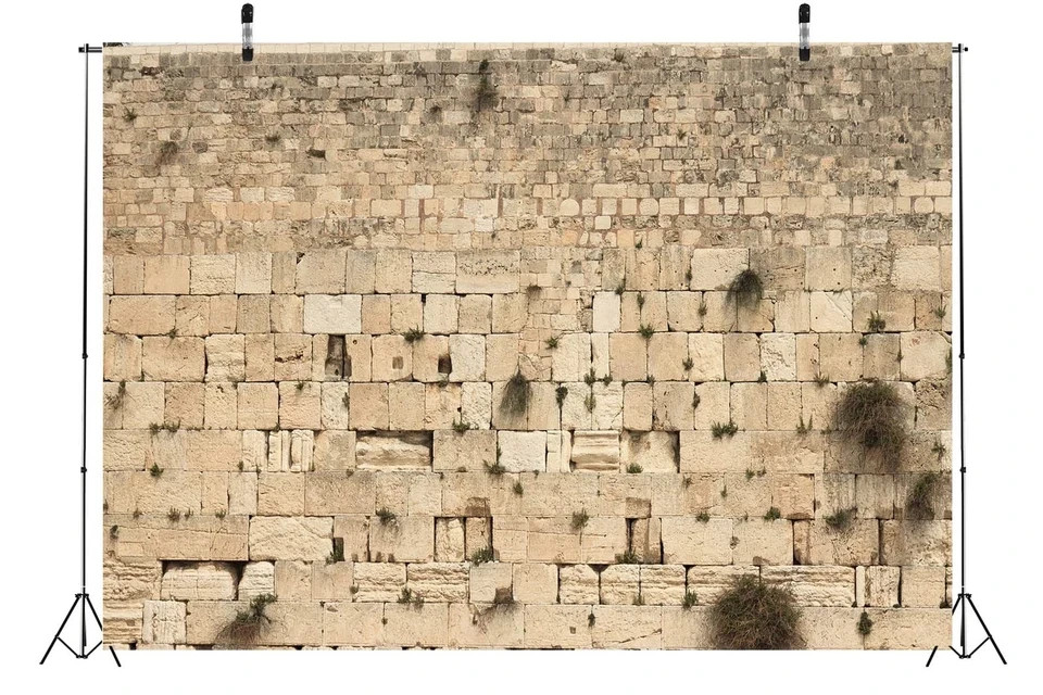 7x5ft Fabric Western Wall Backdrop Jerusalem Wailing Wall Backdrop Ancient St...