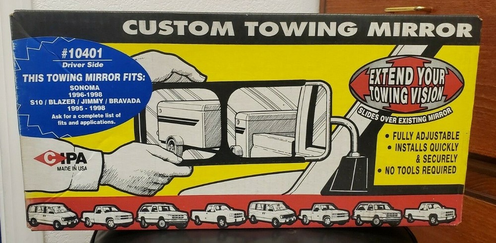 Cipa Mirrors 10401 Driver Side Towing Mirror