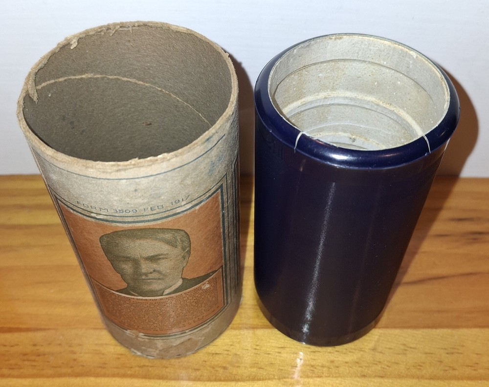 EDISON BLUE AMBEROL CYLINDER RECORD #4175 ALOHA OE - PARAPHRASE - SODEROS BAND