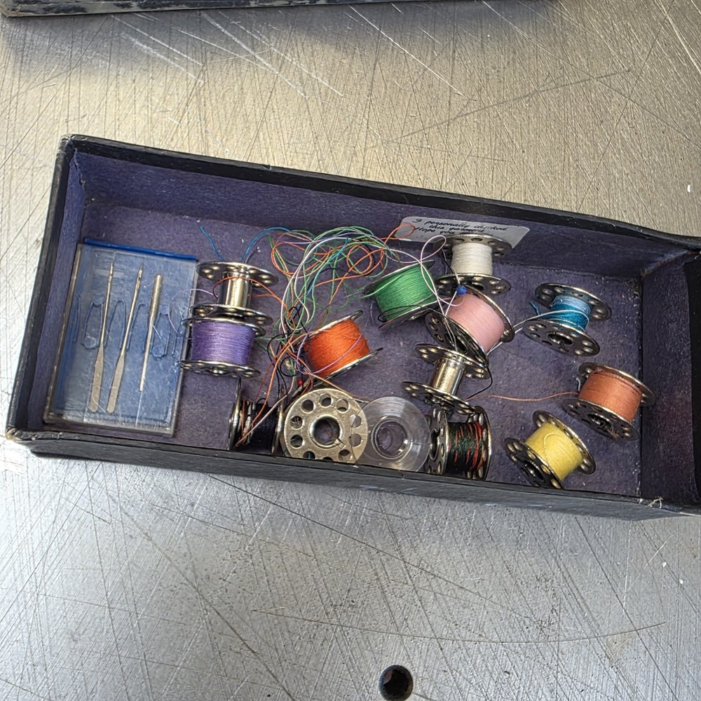 vintage sewing machine bobbins  Assorted & Needles