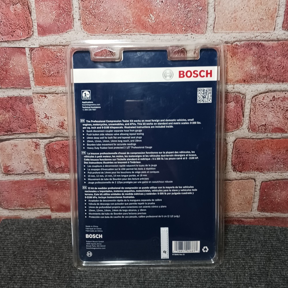 New Bosch FIX 7828 Professional Compression Tester Quick Disconnect Coupler