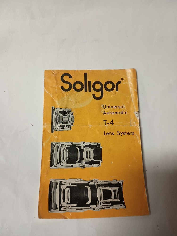Vintage Soligor Universal Automatic T-4 Lens System Instructions Q3