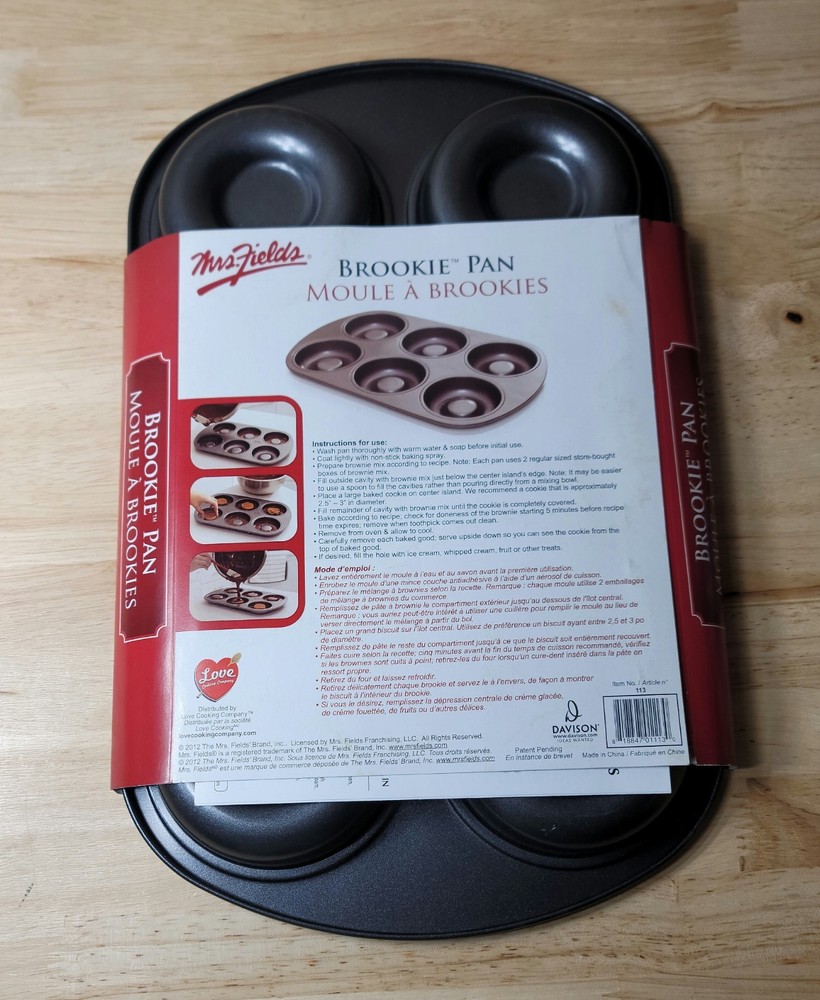 Mrs. Fields BROOKIE PAN 6 Cavities Non Stick Pan
