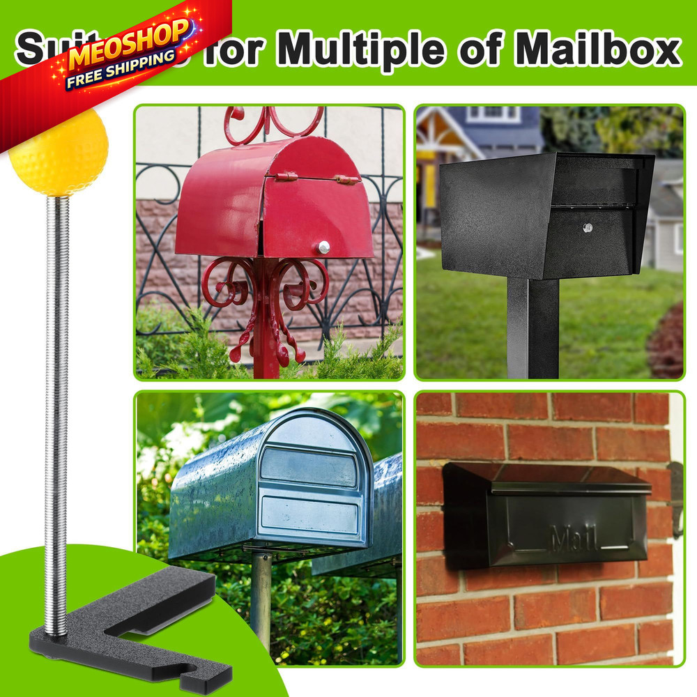 1 Pack Mailbox Notification Device, Mail Arrival Indicator Yellow