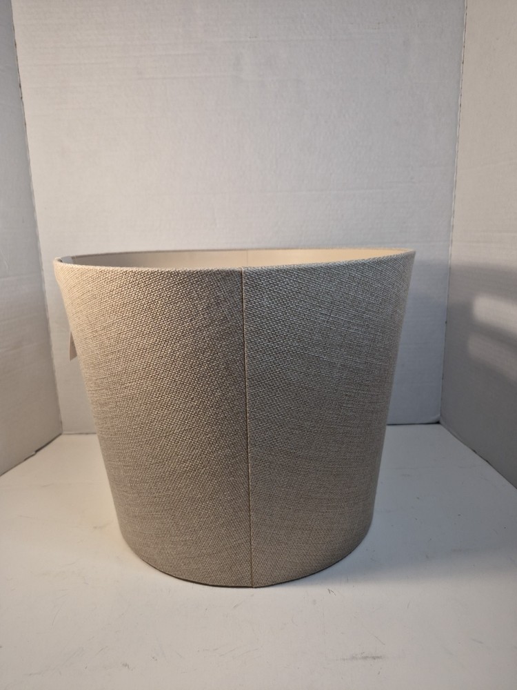 Stitched Monogram "E" Burlap Storage Bin B23