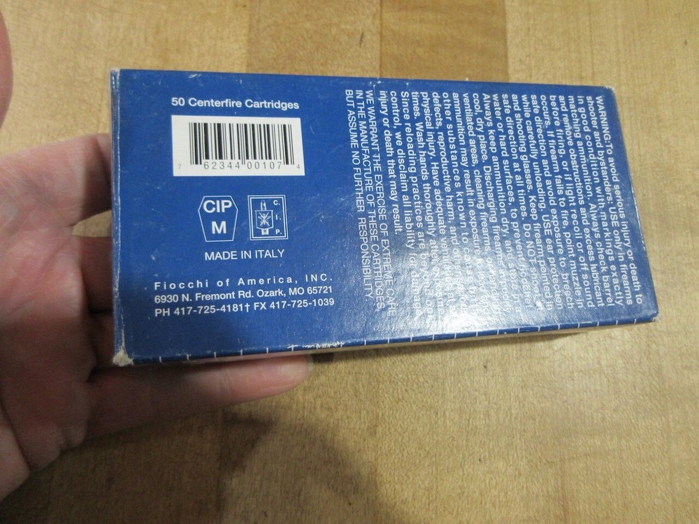 empty ammo box Fiocchi Pistol Shooting Dynamics 40 Smith Wesson w insert