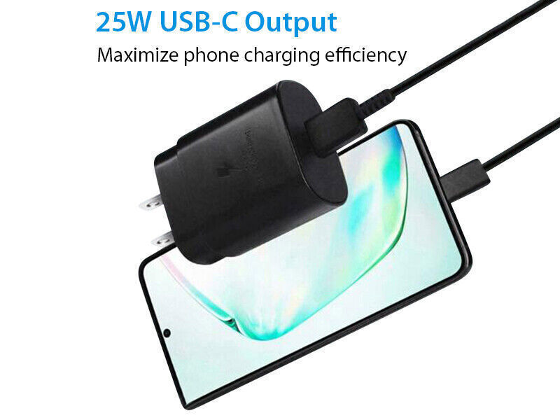 45w Type USB-C Super Fast Wall Charger+6FT Cable For Samsung Galaxy S23 S22 S21D