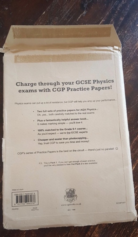 GCSE AQA Physics CGP Bundle- revision guide, revision & practice (&papers) exam
