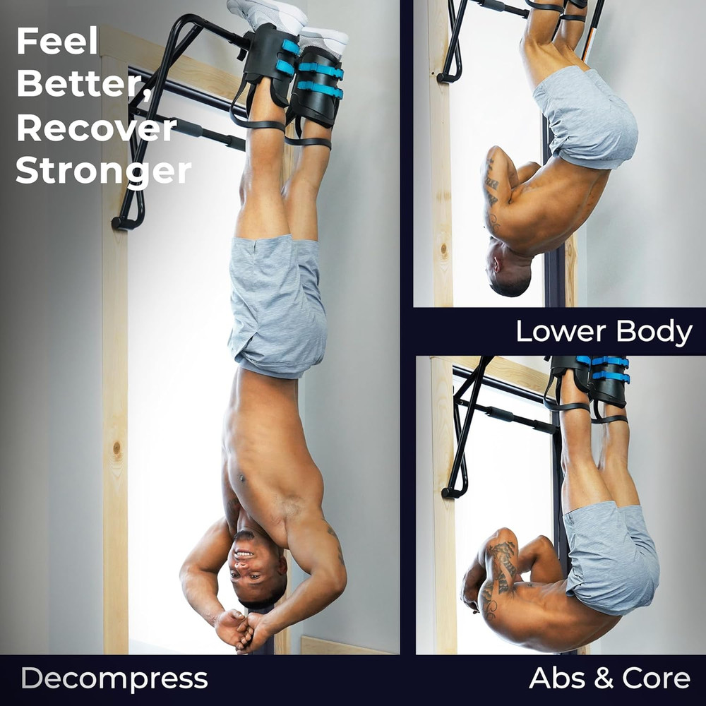 TEETER Ez-Up Gravity Boots for Inversion Decompression Stretching, Back Pain Rel